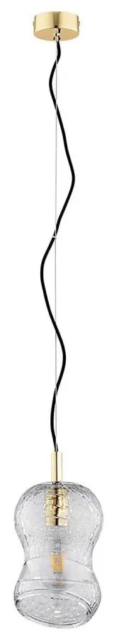 Argon 8038 - Lampadario a sospensione con filo SALERNO 1xE27/15W/230V oro