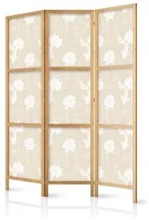 Paravento giapponese Pesci e ninfee 3 ante 135x172