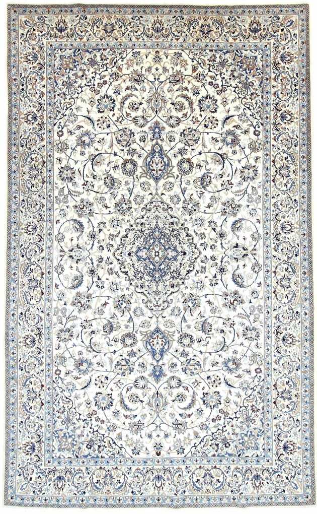 Nain Tappeto persiano 330x200 Beige (Iran) Annodato A Mano