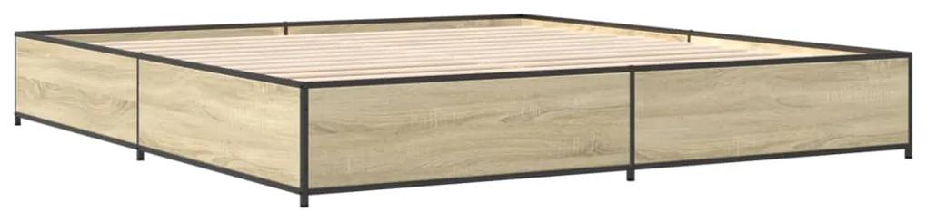 Giroletto rovere sonoma 180x200 cm in legno multistrato metallo