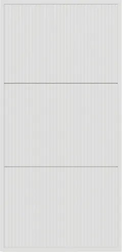 Scarpiera Sospesa Cannettata 3 Ante 50x30x103 Bianco Bali