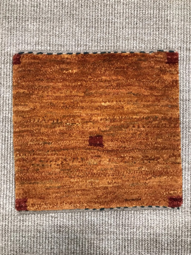 Gabbeh Tappeto persiano 40 x 40 Giallo (Iran) Annodato A Mano