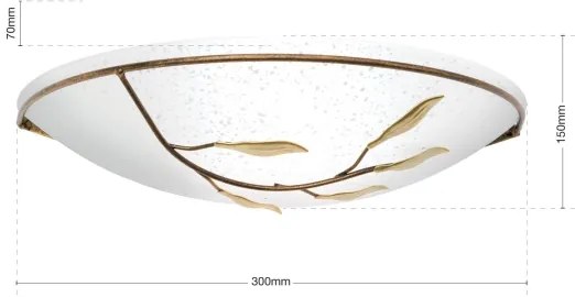 Orion WA 2-943/1 - Applique LUCA 1xE27/60W/230V bronzo/patina