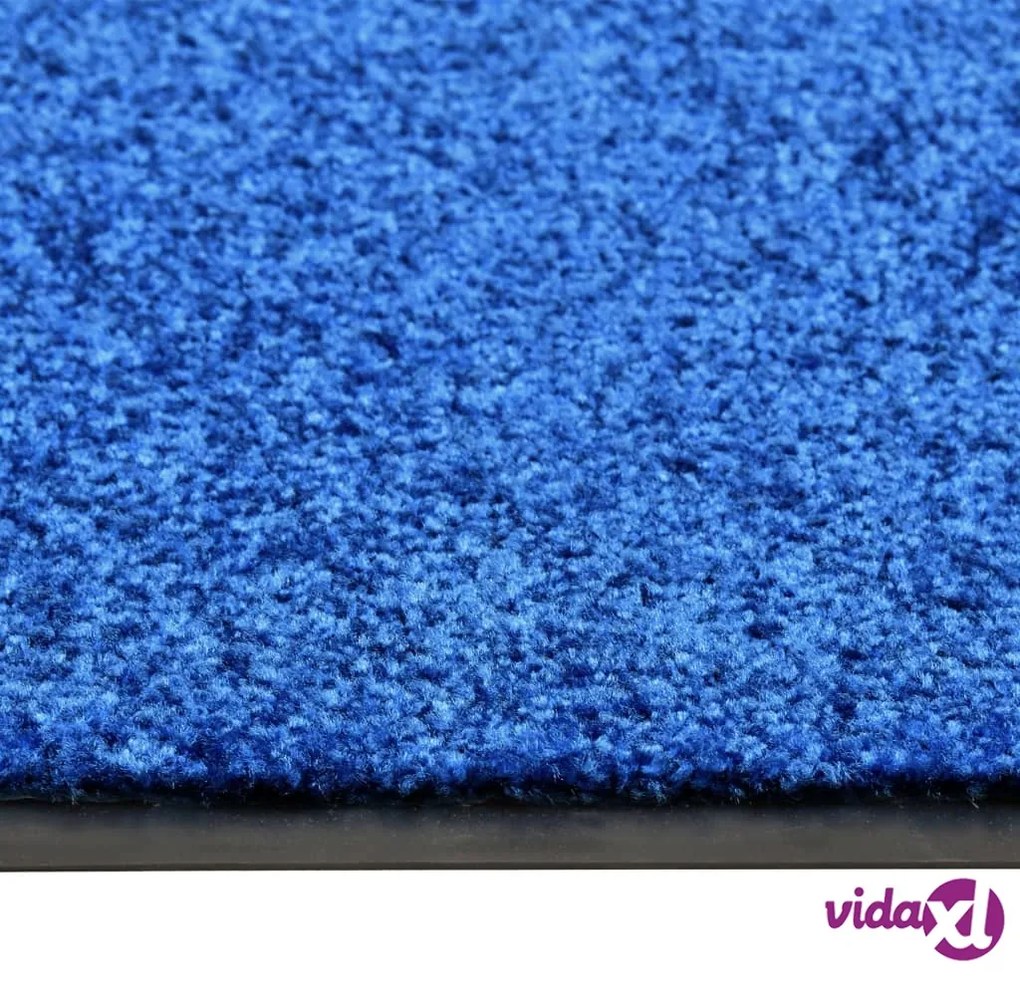 vidaXL Zerbino Lavabile Blu 90x120 cm