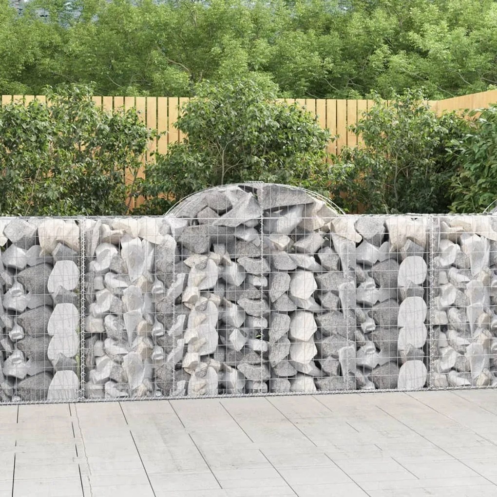 Cesti Gabbioni Ad Arco 30 Pz 200x50x100/120 Cm Ferro Zincato /
