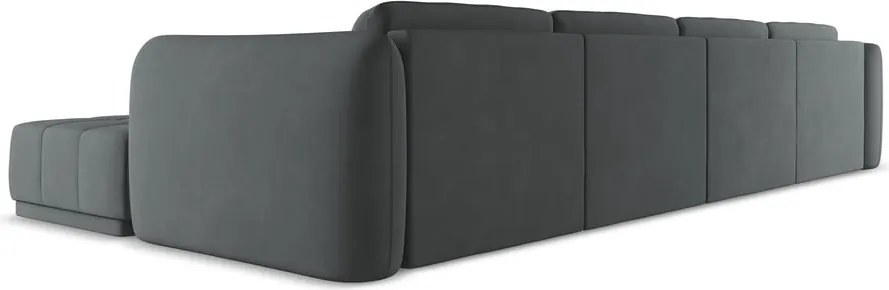 Divano angolare grigio scuro Hoku – Makamii