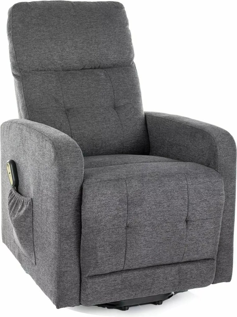 Poltrona reclinabile Otus II Brego grigio scuro – 66x92–144x100 cm