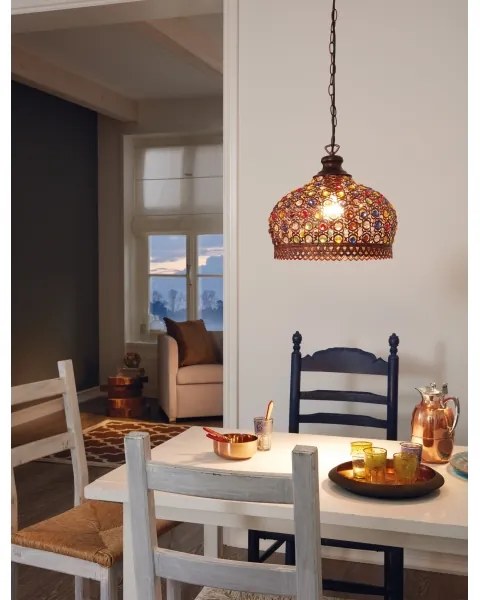 Eglo 49764 - Lampada a sospensione JADIDA 1xE27/60W