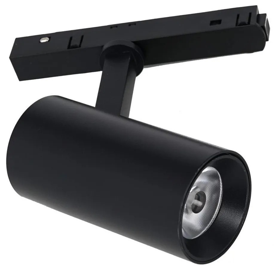 Faretto LED per sistema binario MAGNETIC TRACK LED/10W/48V 3000K nero