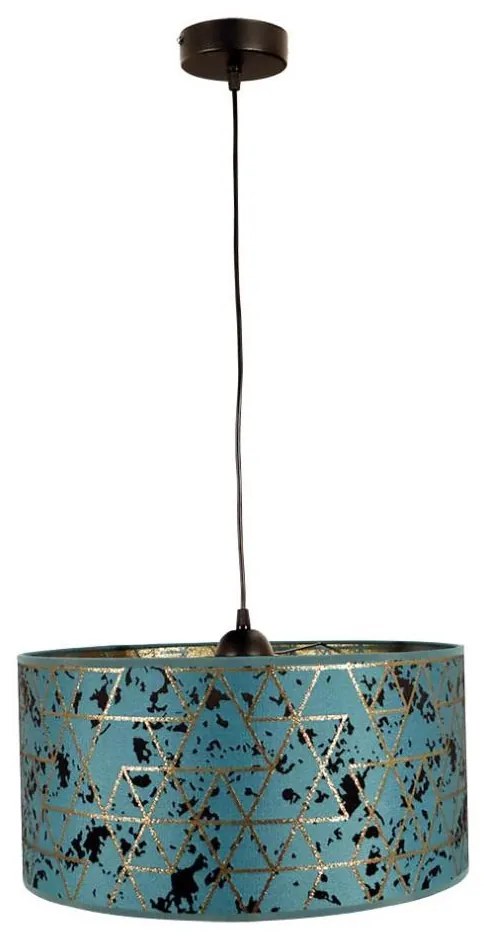 Lampadario su corda REZO 1xE27/60W/230V turchese