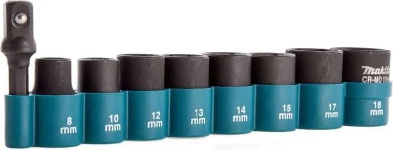 Makita Accessori - Set di chiavi a bussola da 9 pezzi E-16639