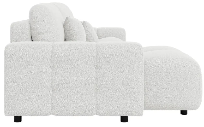 Divano angolare bianco allungabile (con composizione variabile) Luki – Ropez