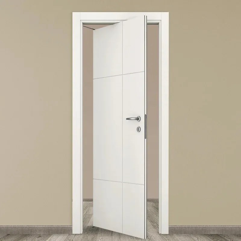 Porta tamburata rototraslante City bianco L 70 x H 210 cm sinistra