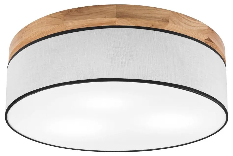 Brilagi - LED Plafoniera BELLADONNA 3xE27/15W/230V diametro 50 cm bianco/quercia