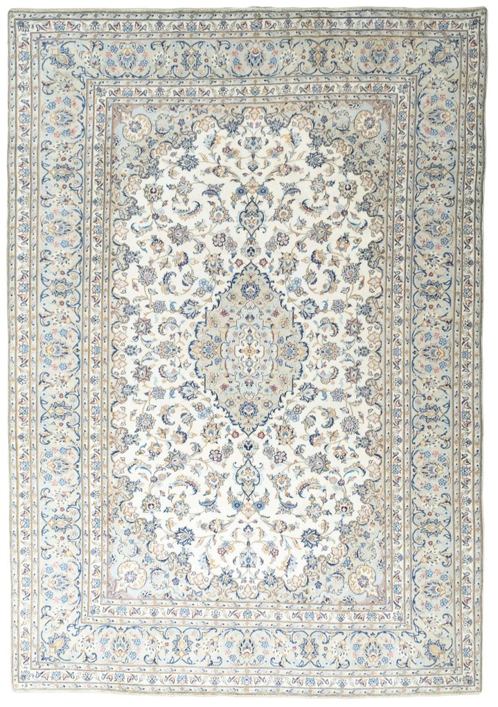 Kashan Tappeto persiano 240 x 350 Beige (Iran) Annodato A Mano