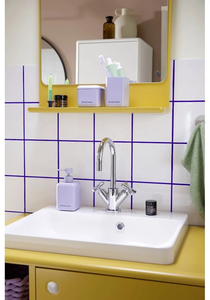 Dispenser per sapone in poliresina viola 380 ml Tom Tailor T-Rounded – Wenko