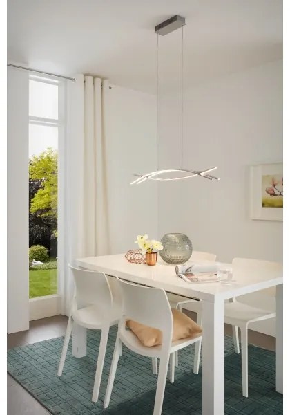 Eglo 96331 - Lampadario LED a sospensione con filo NEVADO 3xLED/9W/230V