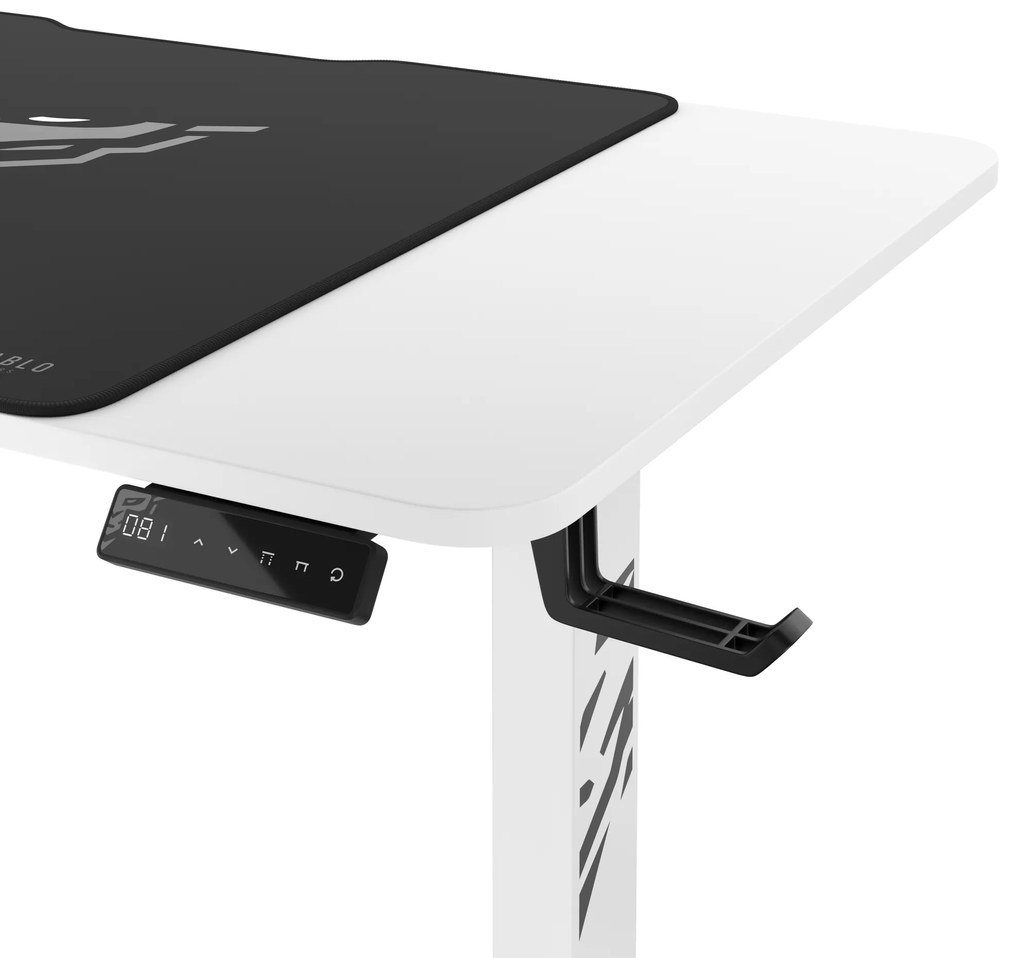 Scrivania Diablo X-Tensio 1100 1100 regolabile in altezza bianco