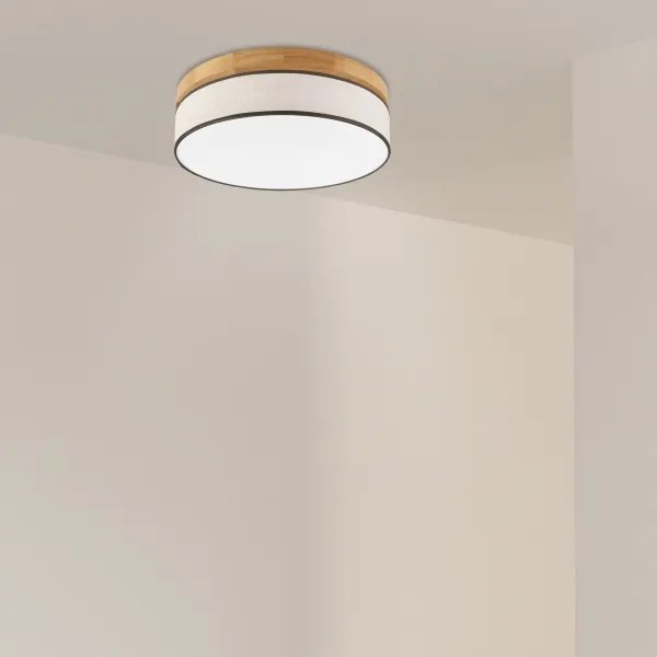 Brilagi - Plafoniera LED BELLADONNA LED/36W/230V Ø 40 cm crema/rovere