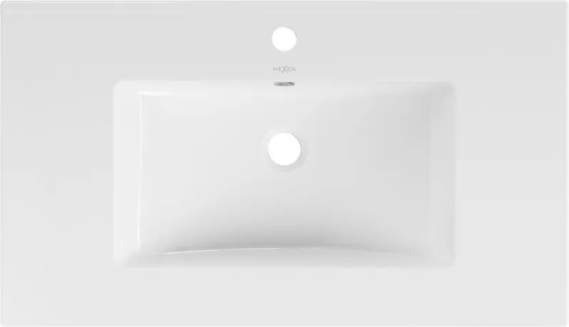 Mexen Atena lavandino incassato nel piano 80 x 46 cm, bianco - 25018000