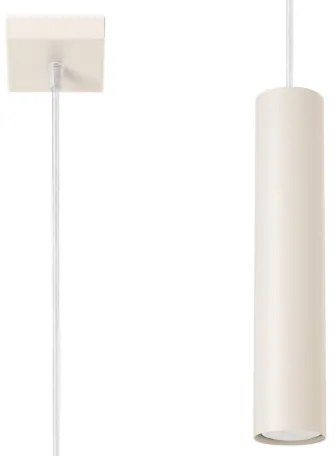 Sollux SL.1479 - Lampadario a sospensione con filo LAGOS 1xGU10/10W/230V color crema