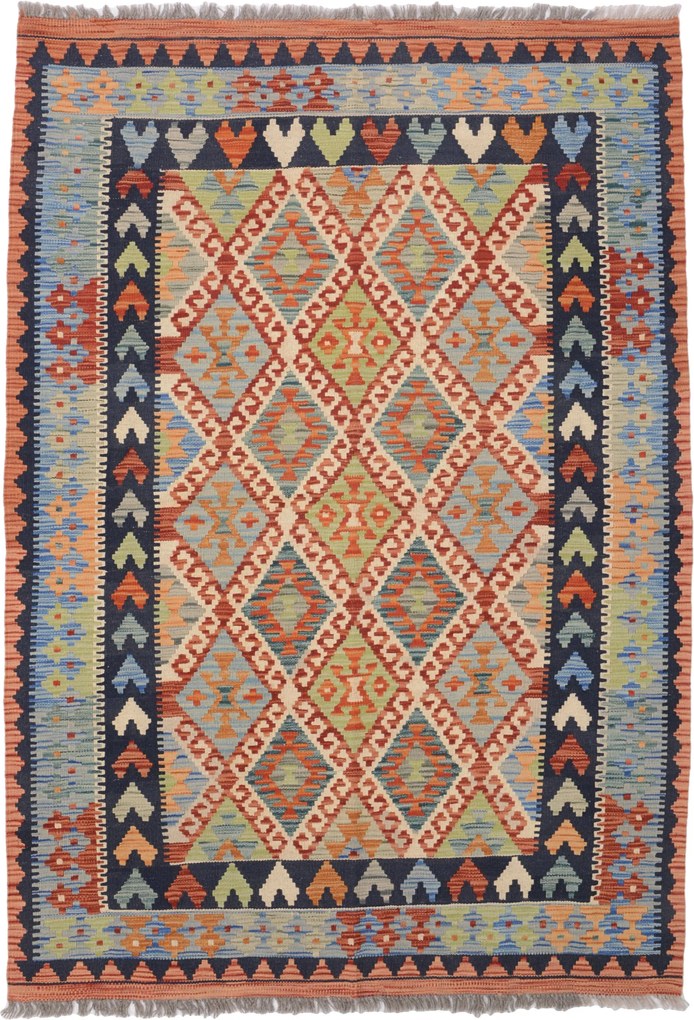 Kilim Tappeto 180x130 (Afghanistan) Tessuto A Mano