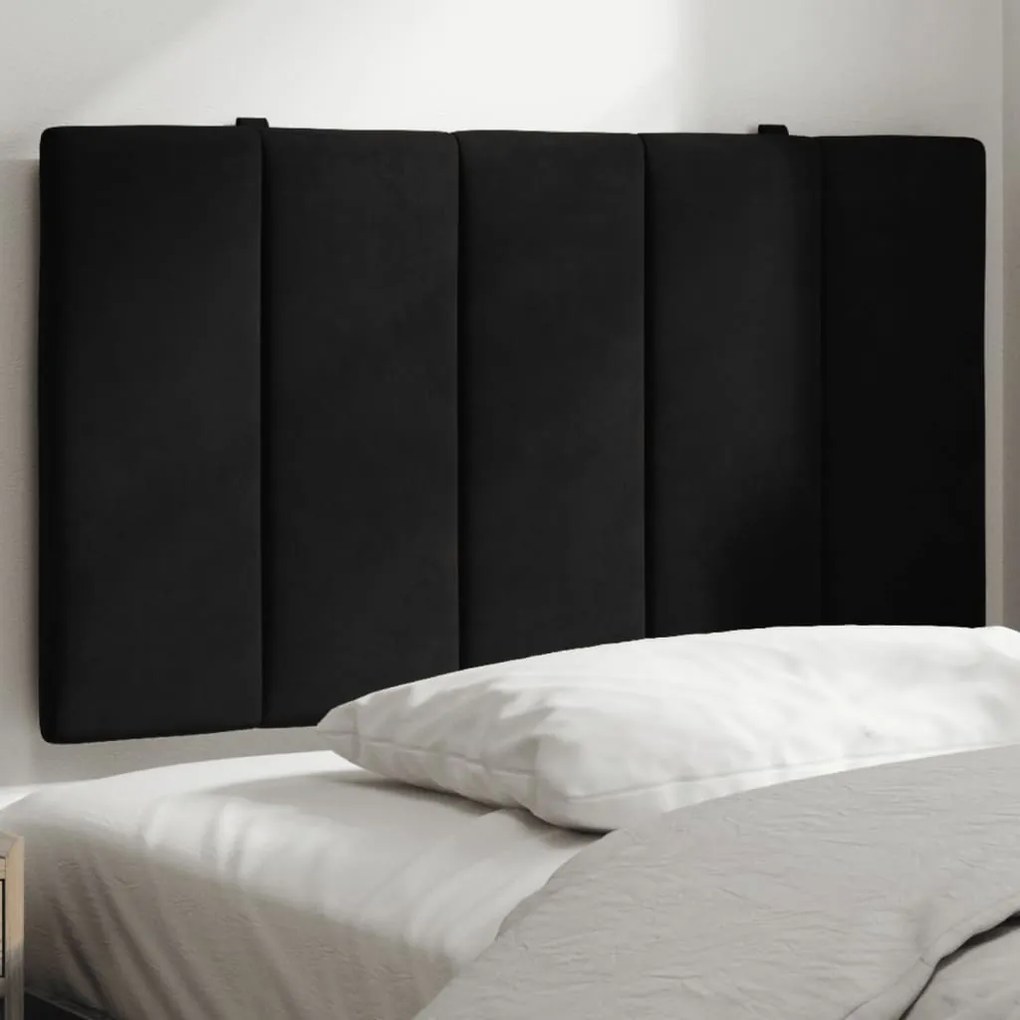 Cuscino Testiera Nero 80 Cm İn Velluto /