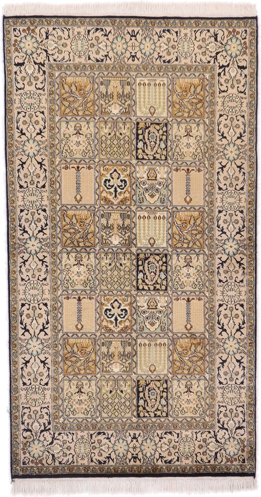 Cashmere Silk Tappeto orientale 160x90 (Indian) Annodato A Mano