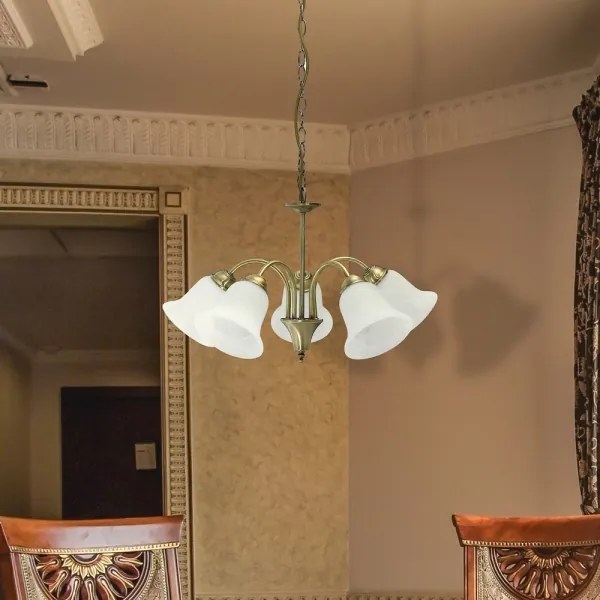 Rabalux 7375 - Lampadario a sospensione con catena FRANCESCA 5xE14/40W/230V