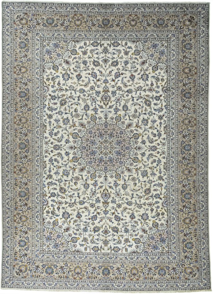 Kashan Tappeto persiano 290 x 400 Beige (Iran) Annodato A Mano