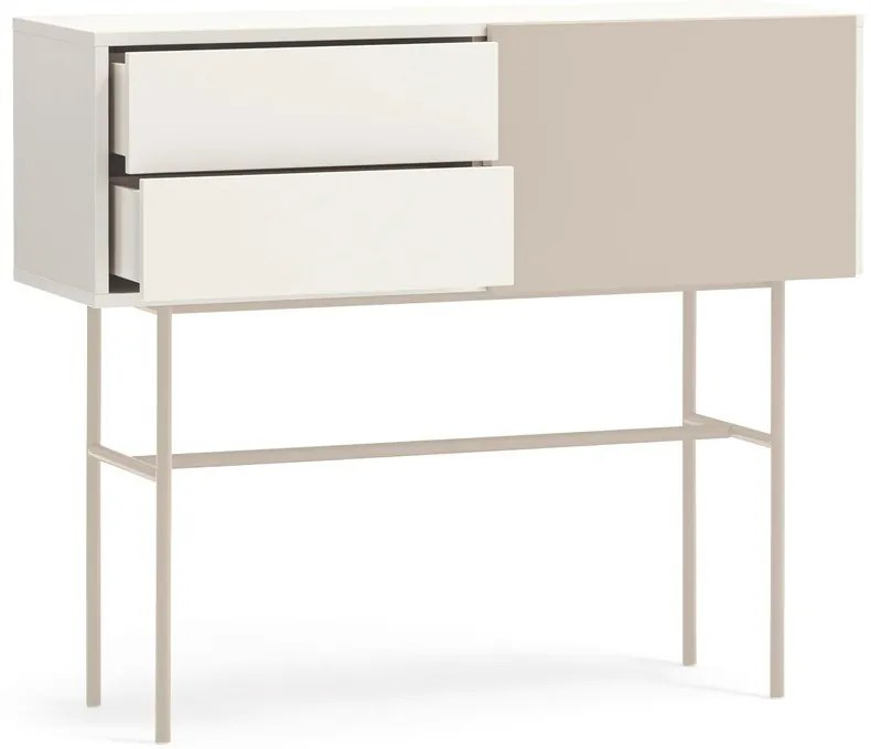 Consolle beige/crema 35x110 cm Nube - Teulat