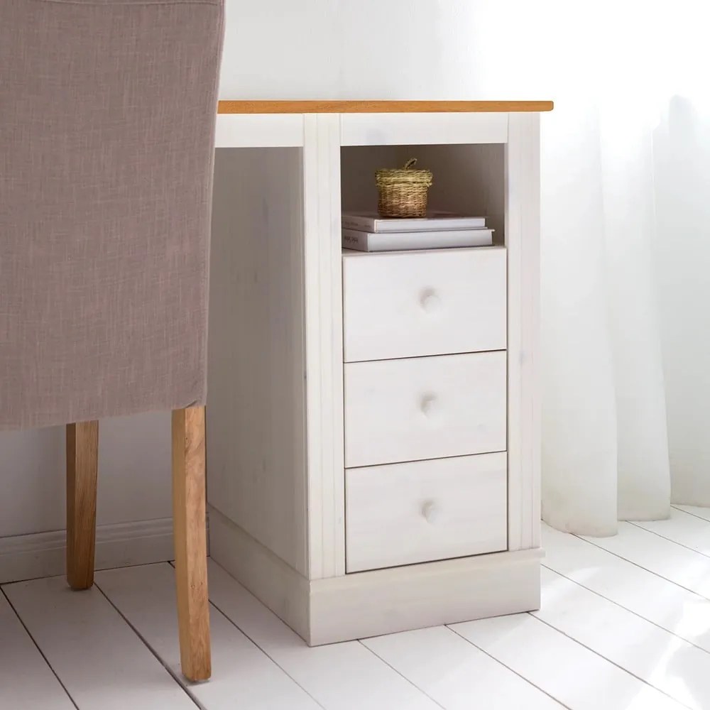 Scrivania con piano in legno di pino 50x140 cm Anita - Støraa