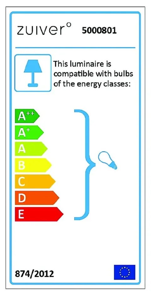 Lampada da terra a treppiede nera - Zuiver
