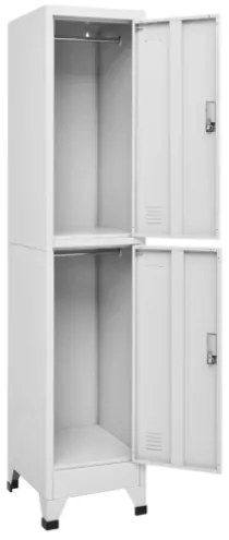 Armadietto a Chiave a 2 Scomparti 38x45x180 cm