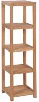 Scaffale per Bagno a 4 Ripiani in Massello di Teak 42x42x165cm cod mxl 12538