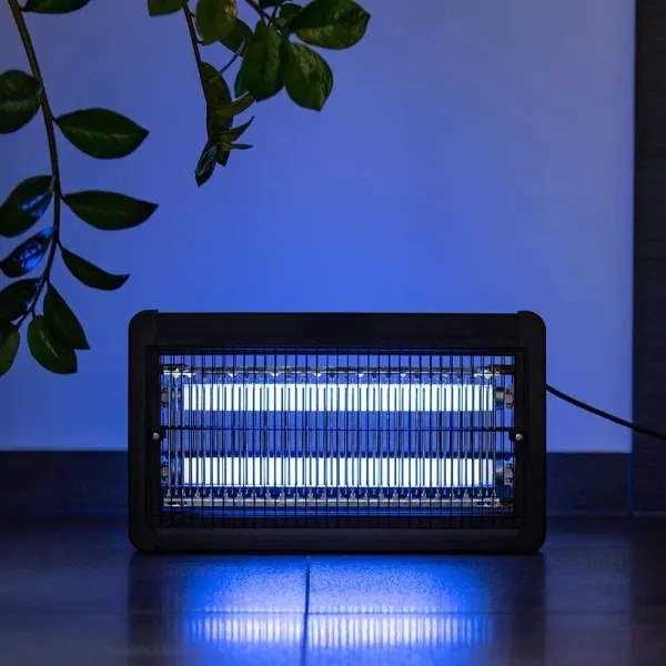 Trappola elettrica per insetti 2x10W/230V, copertura 100 m²