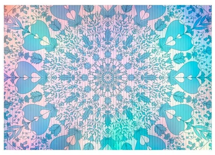 Fotomurale adesivo  Girly Mandala (Blue)  Larghezza x Altezza Home decor 196x140