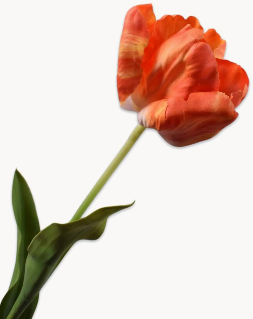 Set di 3 fiori artificiali fatti a mano Tulip