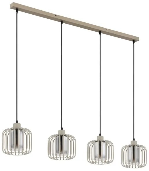 Globo 15758-4H - Lampadario sospeso su cavo ALFRED 4xE27/40W/230V
