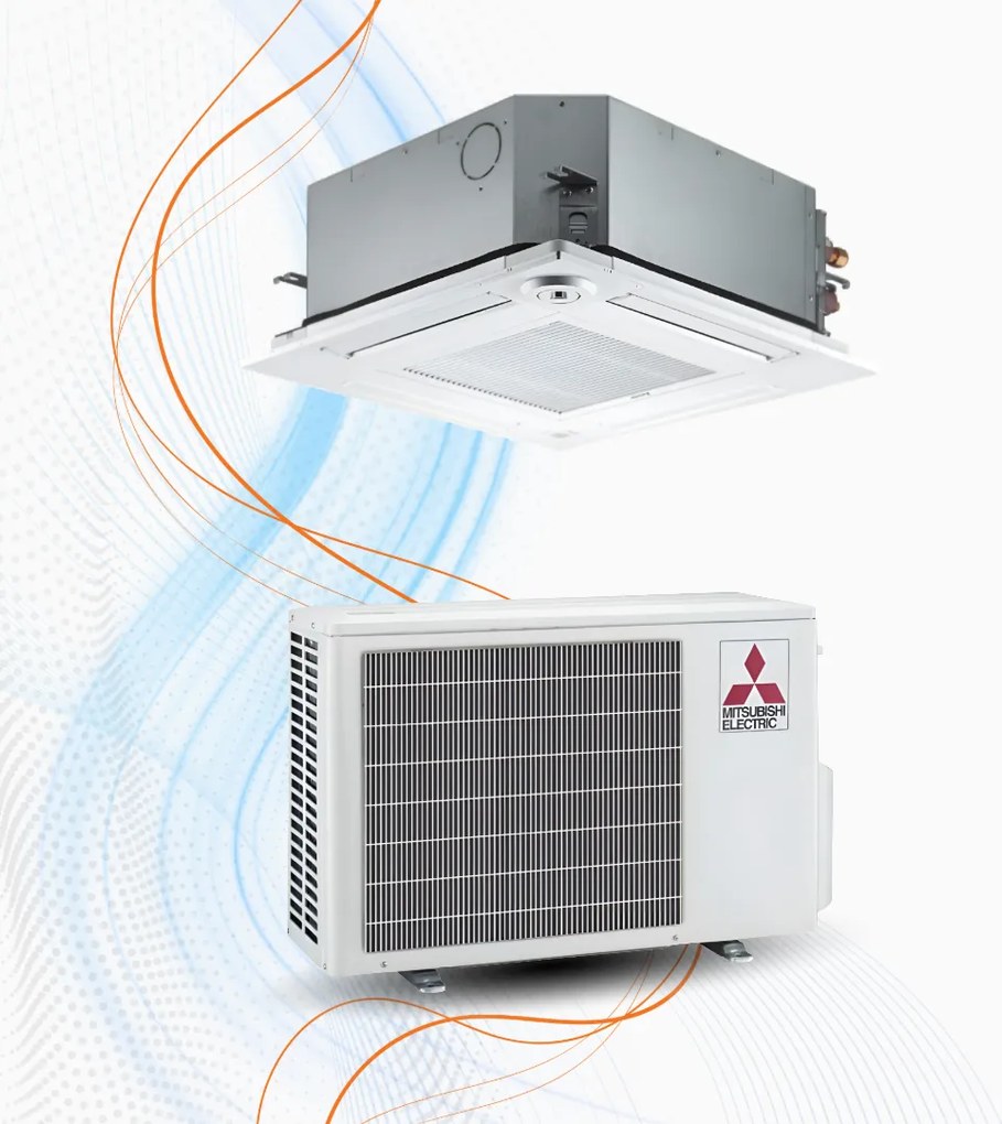 Climatizzatore Mitsubishi SLZ-M FA2 Cassetta 60x60 Mono Inverter R-32 WiFi, 9.000