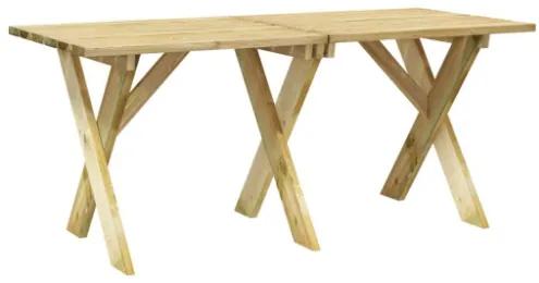 Tavolo da Giardino 160x73x70 cm in Legno di Pino Impregnato