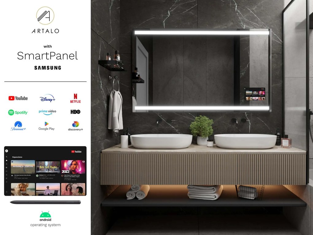Specchio con LED illuminazione M11 premium