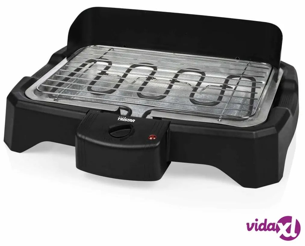 Tristar Barbecue da Tavolo Elettrico 2000 W 34,5x23 cm Nero
