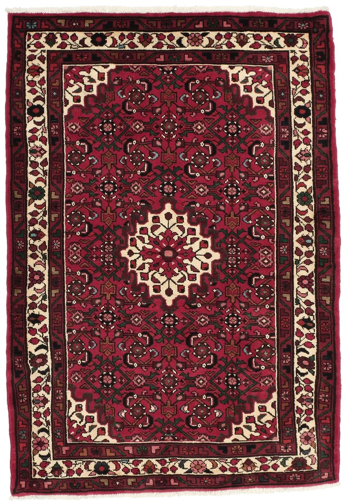 Hosseinabad Tappeto persiano 110x170 Rosso (Iran) Annodato A Mano