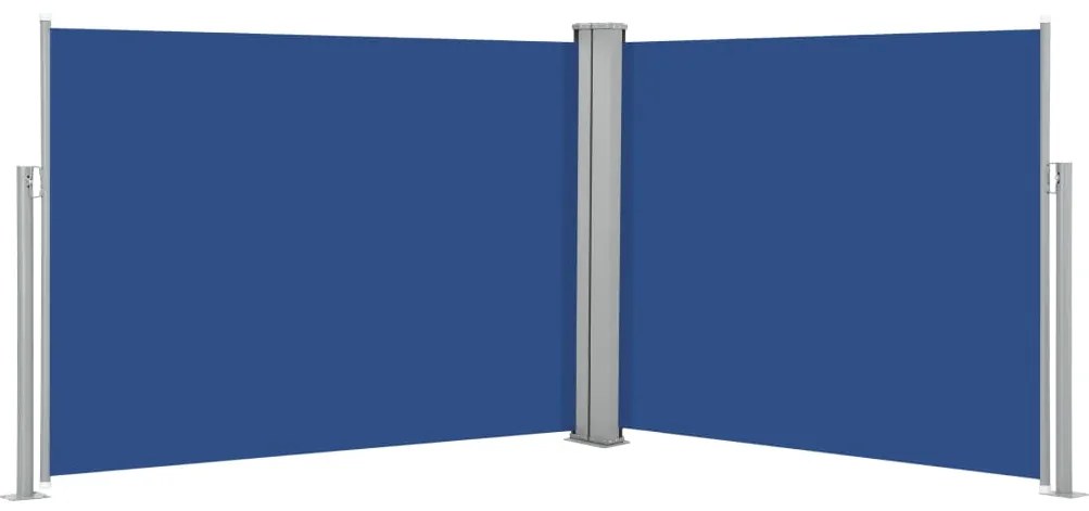 Tenda da Sole Laterale Retrattile Blu 140x1000 cm