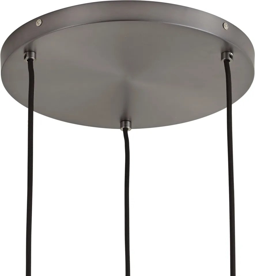 Lampada a sospensione di design Gunmetal 3 luci - Ard
