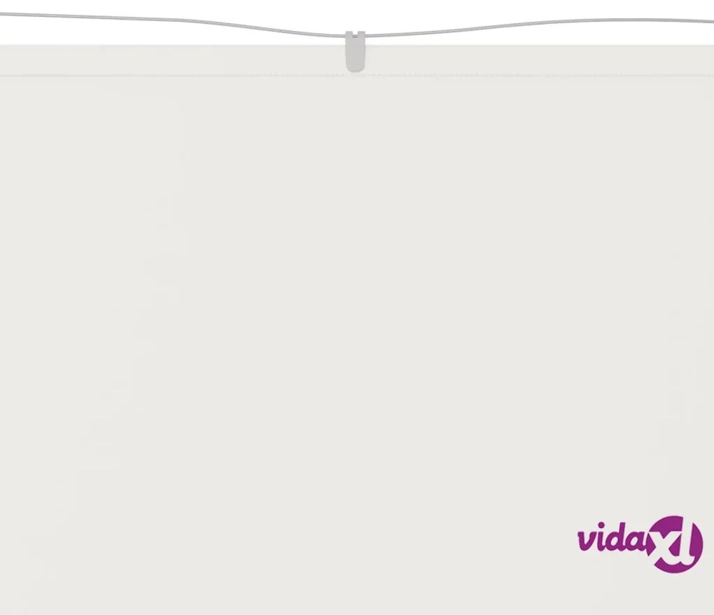 vidaXL Paravento Verticale Bianco 60x360 cm Tessuto Oxford