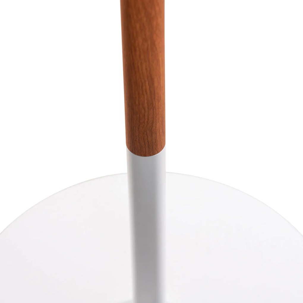 Lampada da terra per esterni bianca con LED ricaricabile solare dimmerabile IP65 - Chloe Plant