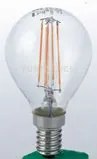 Lampadina led filamento globo attacco e14  6w 806lm 2700k 300° 45x7...