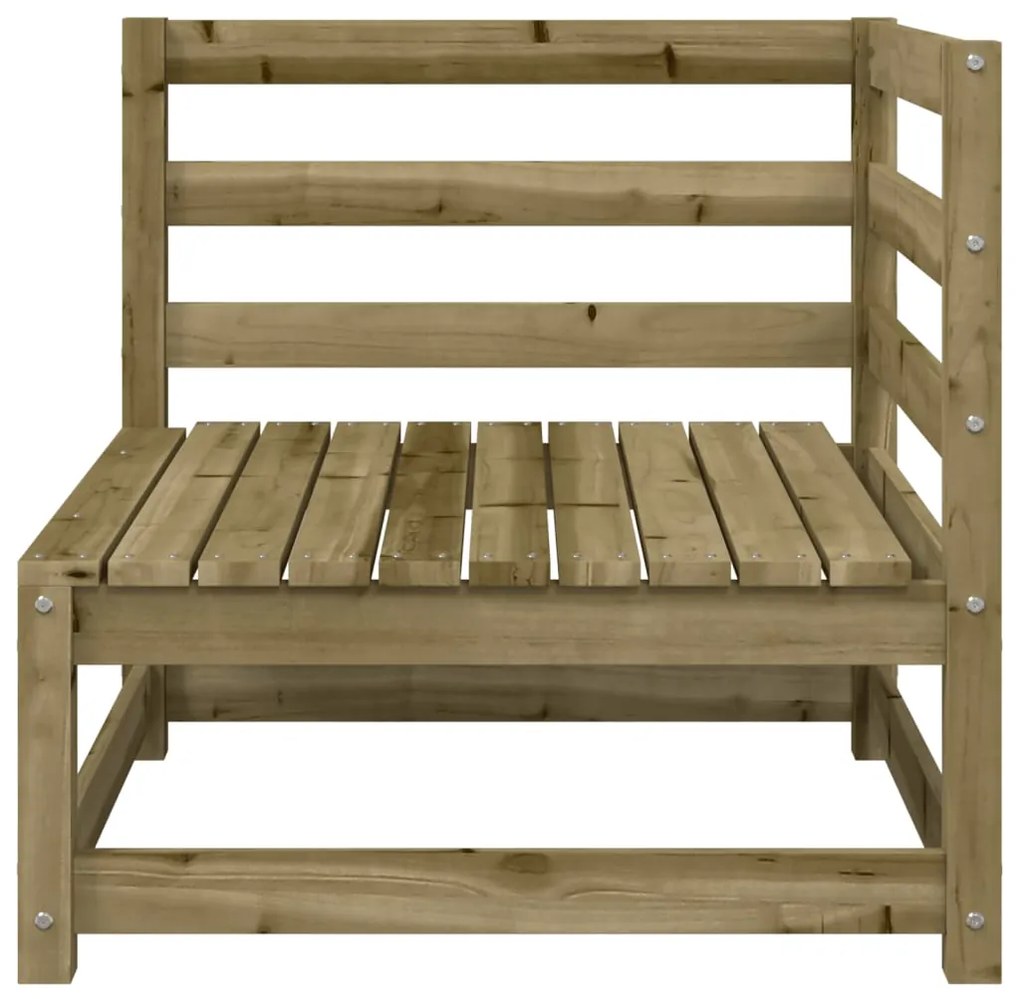 Divano angolare da giardino 70x70x67 cm legno pino impregnato